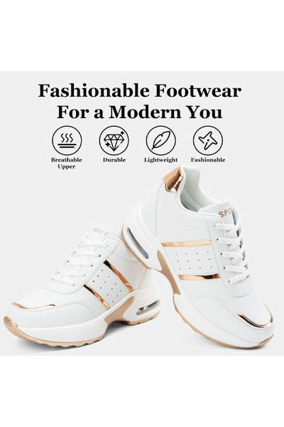 SOSENFER Women's Outdoor Shoes, Height-increasing, Non-slip, Fashionable and ...