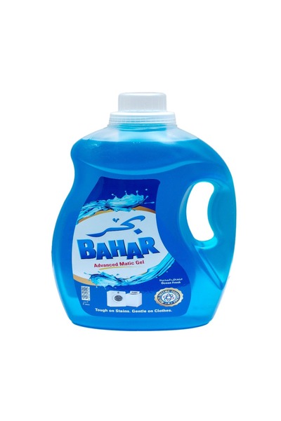 Bahar Matic Gel Liquid Detergent Ocean Fresh, Powerful Stain Removal, Fresh Laundry Scent, 2 L