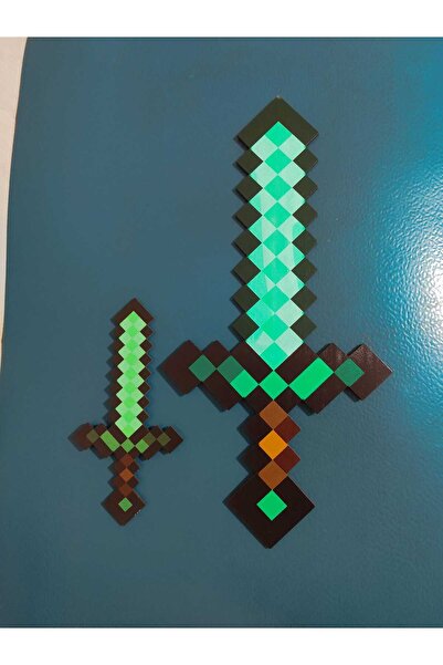 Deposundan Al Minecraft Büyük ve Küçük Boy Figür Ahşap MDF Kılıç