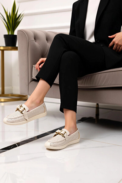 BENERLY Balerini de damă cu talpă plată, vârf rotund, fără șireturi, funcțion...