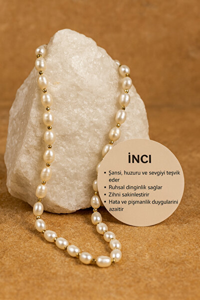 MYNAURA Pearl Detailed Thin Chain Adjustable Necklace