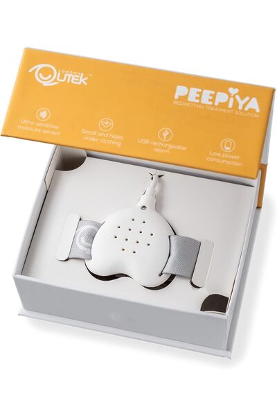 QuTek PEEPiYA by Bedwetting Alarm USB Rechargeable - Urine Alarm with Moistur...