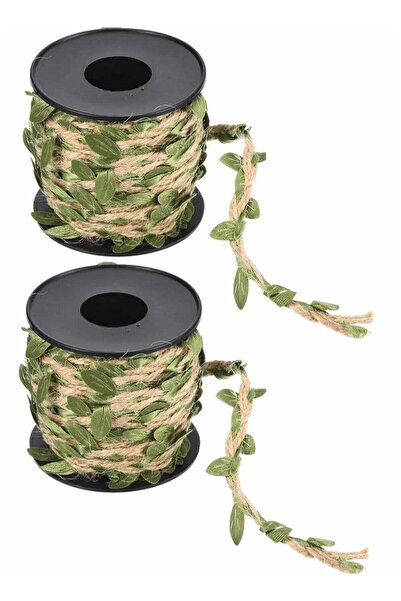 Generic 2 Rolls Craft 10M Artificial Vine Fake Foliage Leaf Plant Garland Rustic Wedding Home Decor