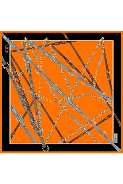 LA BOUTIQUE 1353 حرير تويل - 18 - 90×90