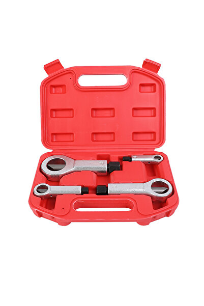 Lawazim Heavy Duty Nut Splitter Set 4 Piece Adjustable Nut Removal Kit