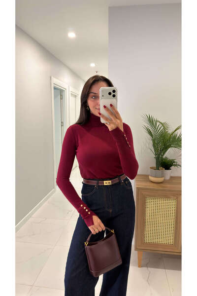 BİRCANÇİL Tricotaj cu gât roșu Dlvin Wessy