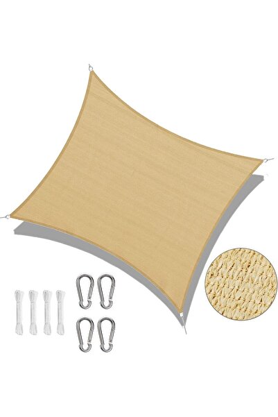 almihomi Sun Shade Sail for Garden & Patio – Heavy Duty Breathable HDPE Fabric, 98% UV Protection, 3x4M