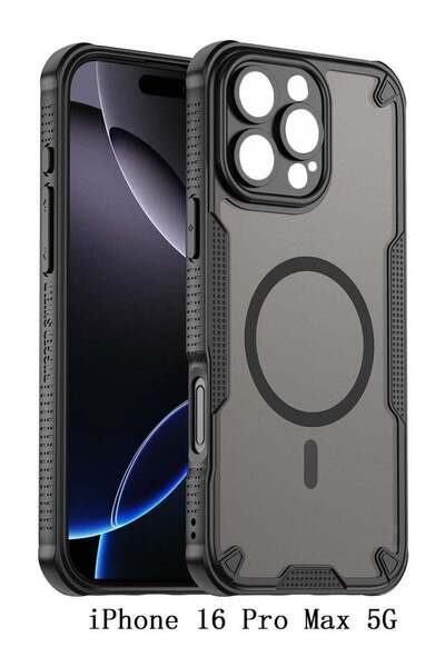 Generic Magnetic Case Cover For iPhone 16 Pro Max 5G - Black