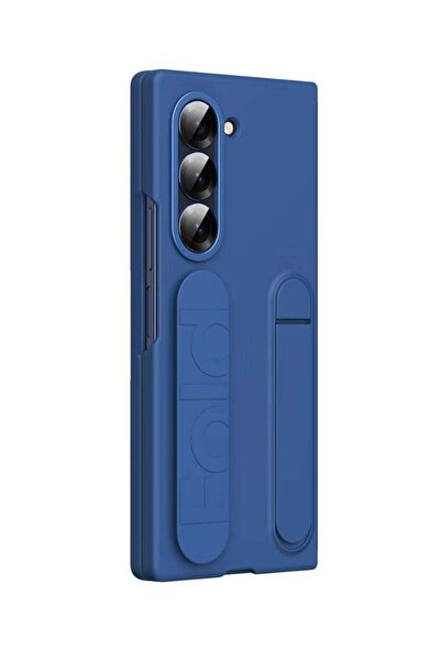 Generic Galaxy Z Fold7 Silicone Grip Case - Blue