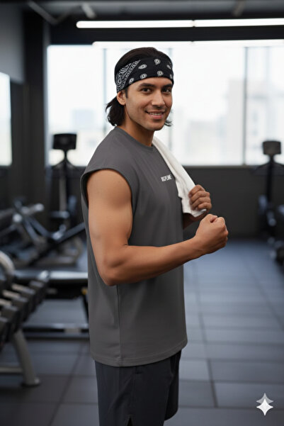 FAVORİST Discipline Printed Zero Arm T-Shirt