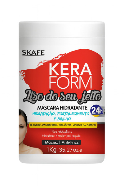 skafe قناع ماسك كيراتين كيرا فورم المرطب بعمق للشعر الأملس والمجعد بدون هيشان...