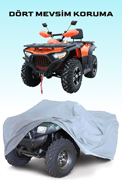 Breen غطاء دراجة رباعية أورورا هيكتور 450 باللون الرمادي، مقاوم للماء ومضاد ل...