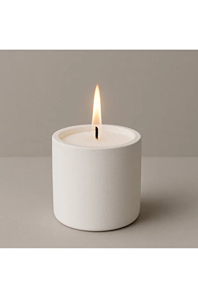 Zuri Stone Bohem Tarzı Dekoratif Beton Mum (inci Toz Mum)