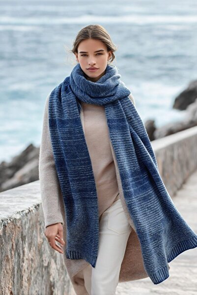 LAGRANZE Timeless Touch Knit Shawl Eșarfă pentru femei