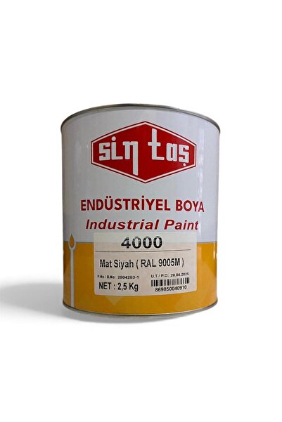 Sintaş ENDÜSTRİYEL 4000 MAT SİYAH RAL 9005M GL 2,5 KG