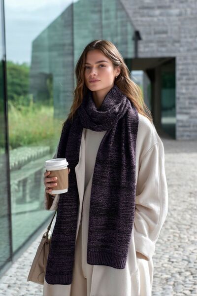 LAGRANZE Timeless Touch Knit Shawl Eșarfă pentru femei