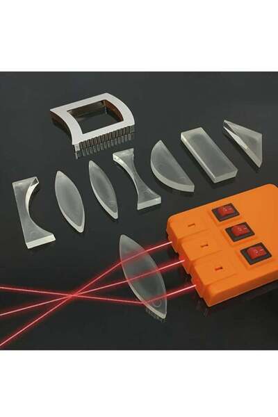 Generic Geometric Optics Experiment Kit - Convex & Concave Lenses for Physics Teaching