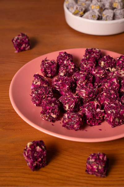 lüks kuruyemiş Rose petal turkish delight 500 gr