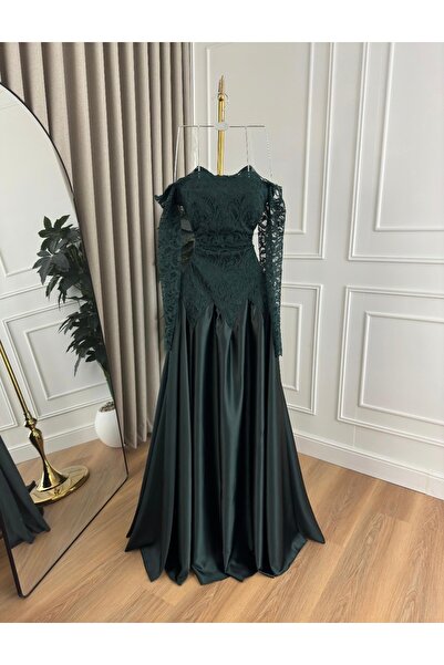 Almorjan فستان سهره اوف شولدر زيتي