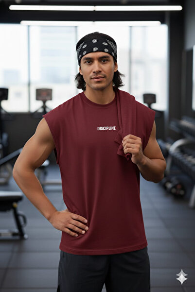 FAVORİST Discipline Printed Zero Arm T-Shirt