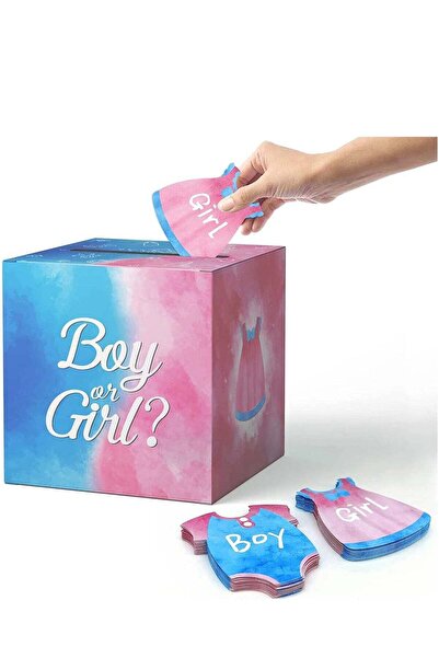 Beauenty صندوق اقتراع مع 60 بطاقة تصويت لحفل استقبال مولود جديد للكشف عن جنس ...