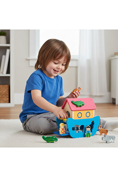 Masal Oyuncak سفينة نوح الخشبية بولتاك