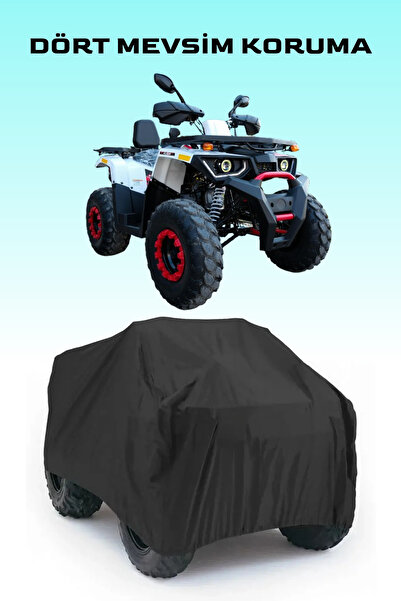 Breen Siyah Kuba Mx 220 ATV Brandası, 4 Mevsim Koruma, Su Geçirmez Branda