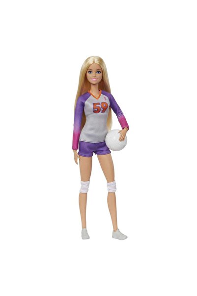 Barbie Doll & Accessories, Made to Move Career Volleyball Player Doll with Uniform and Ball