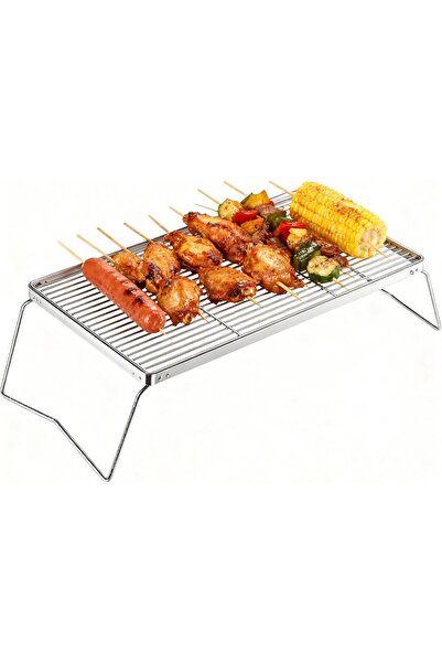 Aideli شواية نار قابلة للطي مقاس 15.8 بوصة، مصنوعة من الفولاذ المقاوم للصدأ 3...