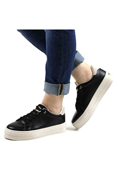 mm Pantofi casual de dama cu talpa groasa WH2113-BLACK