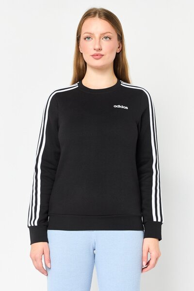 adidas سويت شيرت رياضي نسائي بأكمام طويلة مناسب للخارج، أسود