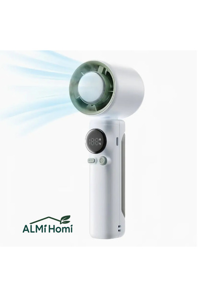 almihomi مروحة يدوية للتبريد السريع، مروحة صغيرة قابلة لإعادة الشحن، عمر بطارية طويل، هادئة وقابلة للحمل