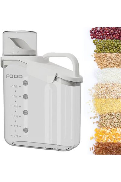 Arabest خزان تخزين أرز، حاوية تخزين مطبخ، تخزين طعام محكم الإغلاق، تصميم محكم الإغلاق