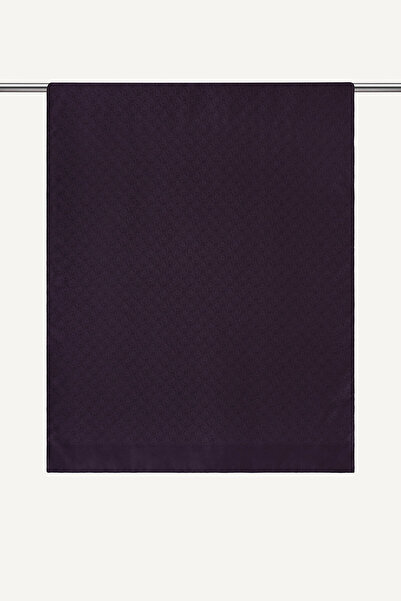 SilkTouch Mürdüm Piramit Monogram Desen Mercan Şal