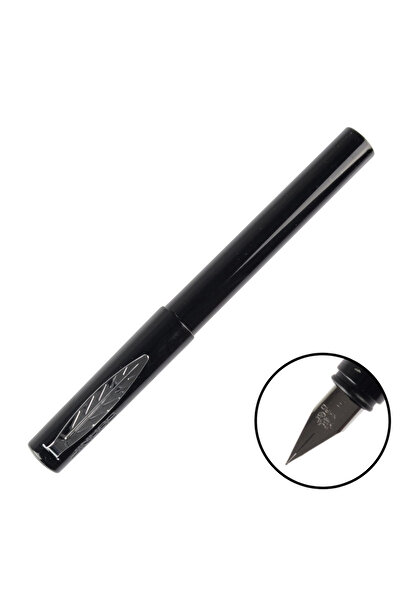 jinhao Dolma Kalem Yaprak Klipsli Fine Mat Siyah