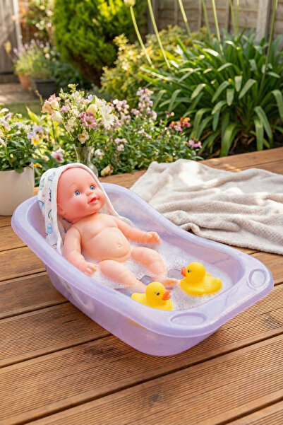 Toyx Küvetli Ve Ördekli Oyuncak Et Bebek