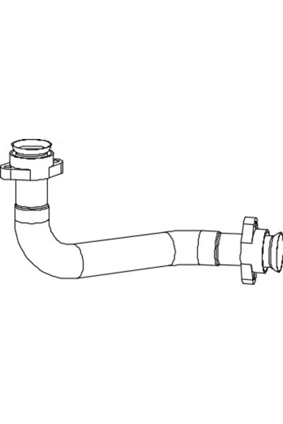 Dinex Racord Evacuare Fata Mercedes-Benz Actros MP2 / MP3