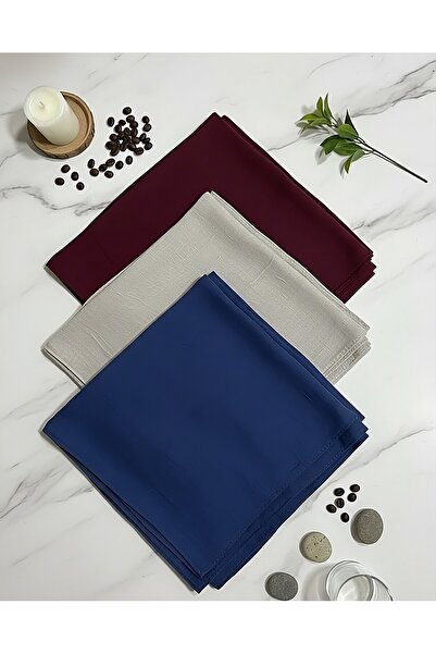 ih ihra مجموعة من 3 أوشحة من الخيزران من ميو - مطوية لا تحتاج لكي 90×90 سم