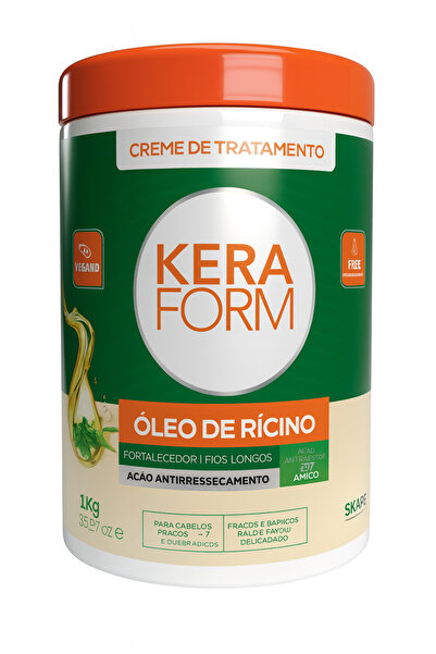 skafe قناع ماسك كيرافورم لعلاج الشعر تكثيف فوري ترميم بزيت الخروع - لتقوية ال...