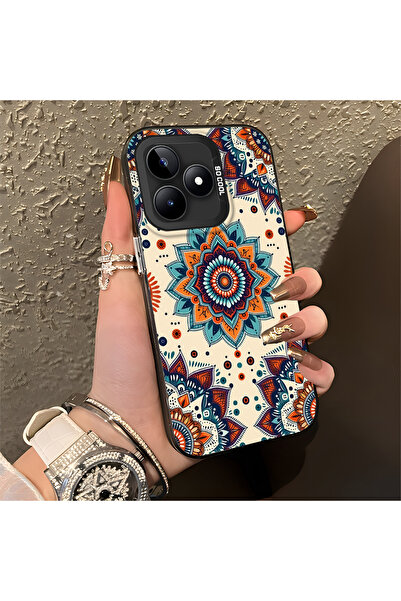 Hontinga حافظة متوافقة مع هاتف Realme Note 50، حافظة هاتف جميلة بنمط مضاد للسقوط