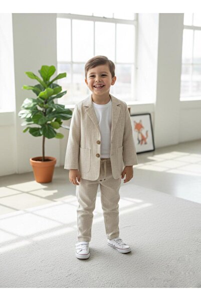 miaras baby بدلة كتان للأولاد