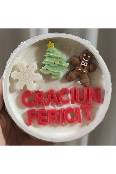 Bry Creative Soap & Candles Cadou Crăciun - Lumânare Ceară Soia - Crăciun Fer...