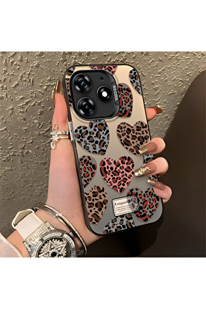 Hontinga حافظة متوافقة مع هاتف Tecno Spark 10 Pro، حافظة هاتف بنمط قلب مضاد ل...