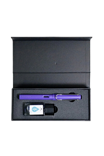 jinhao Dolma Kalem Seti 15ml Mürekkepli Kutulu Mor