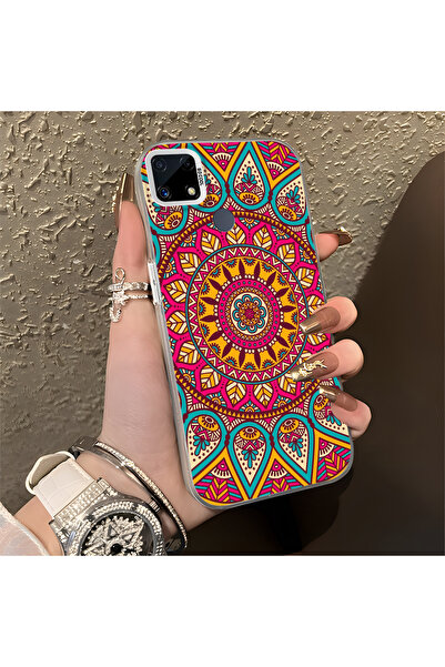 Hontinga حافظة متوافقة مع هاتف Realme C25S، حافظة هاتف ذات نمط جميل ومضادة لل...