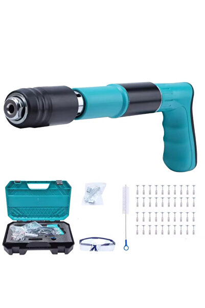 FOTOFUN Manual Nail Gun Kit for Fixing Nails/Rivets on Walls, Safety Glasses,...