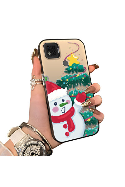 ucuc حافظة سيليكون مضادة للسقوط بنمط ندفة الثلج لعيد الميلاد متوافقة مع هاتف ...