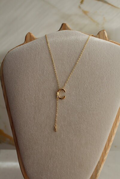 sahidesignatelier Alya Harf Uzak Şehir Kolye C Harfi