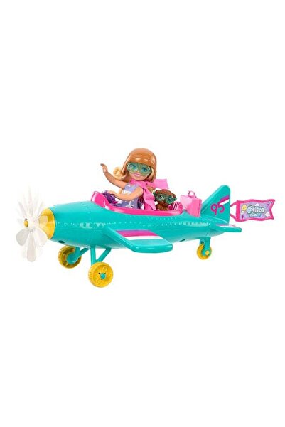 Barbie Chelsea Can Be… Plane Doll & Playset, 2-Seater Aircraft with Spinning Propellor & 7 Accesso