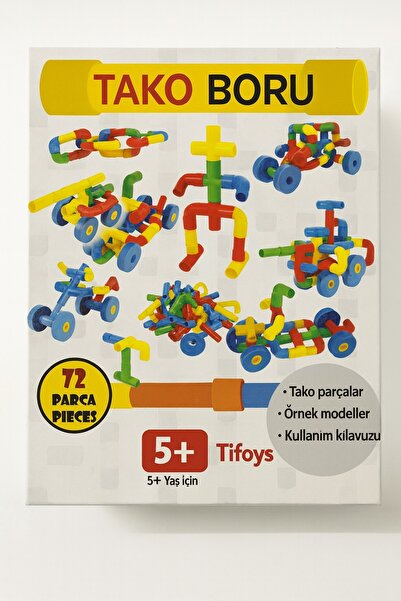 TİFOYS Tako Boru Yapı Oyunu – Eğitici Yaratıcılık Geliştirici Bağlantı Oyuncak